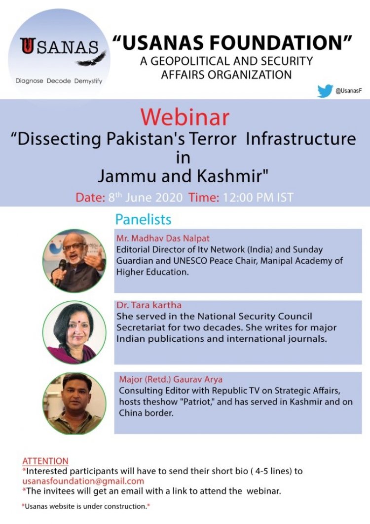 Webinar – Dissecting Pakistan’s Terror Infrastructure in Jammu and Kashmir