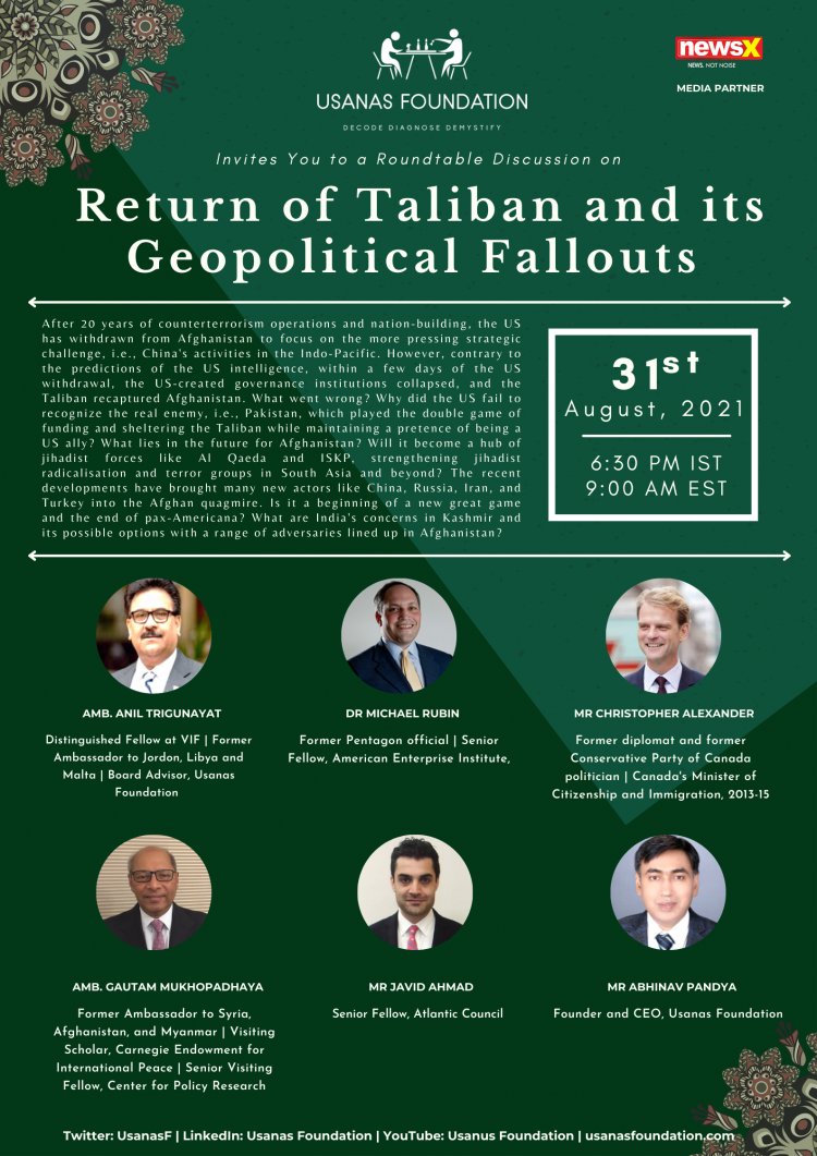 Roundtable Discussion | Return of Taliban and its Geopolitical Fallouts